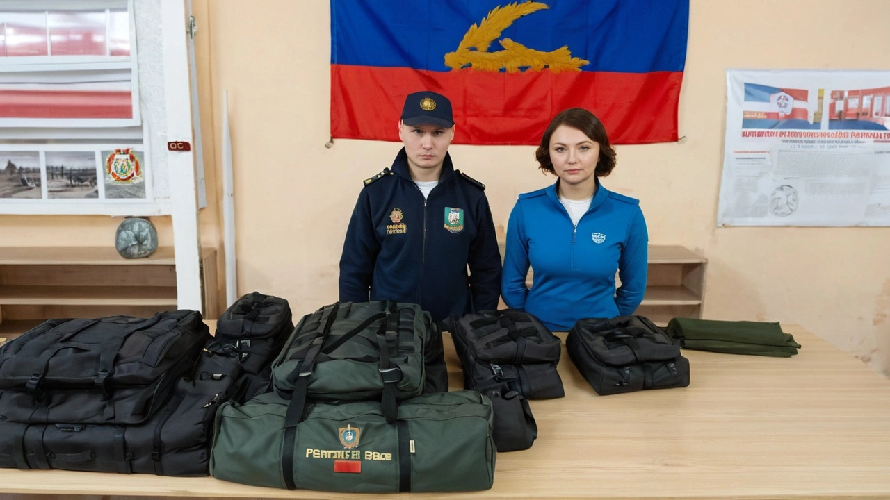 Сотрудники ИК-17 УФСИН по Мурманской области передали тактические сумки участникам спецоперации