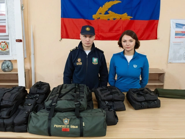 Сотрудники ИК-17 УФСИН по Мурманской области передали тактические сумки участникам спецоперации